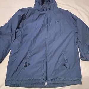 Nike Men's Light Blue Windbreaker Jacket
